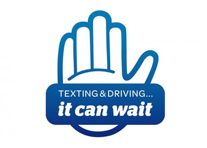 Texting & Driving...it can wait Logo